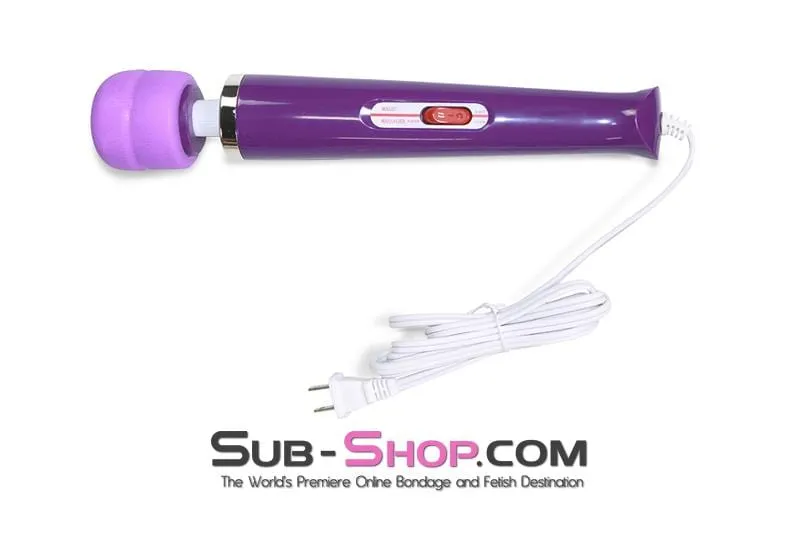 6958R      Purple Magic Massager Two Speed Wand Vibrator