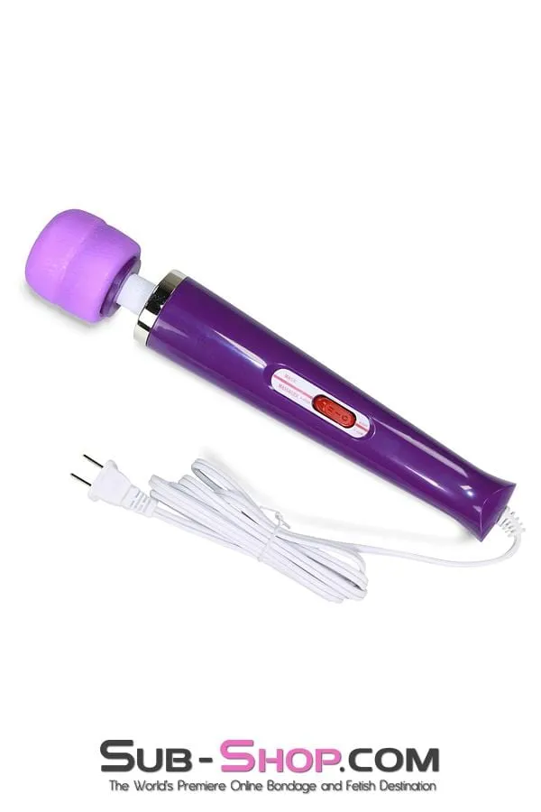 6958R      Purple Magic Massager Two Speed Wand Vibrator