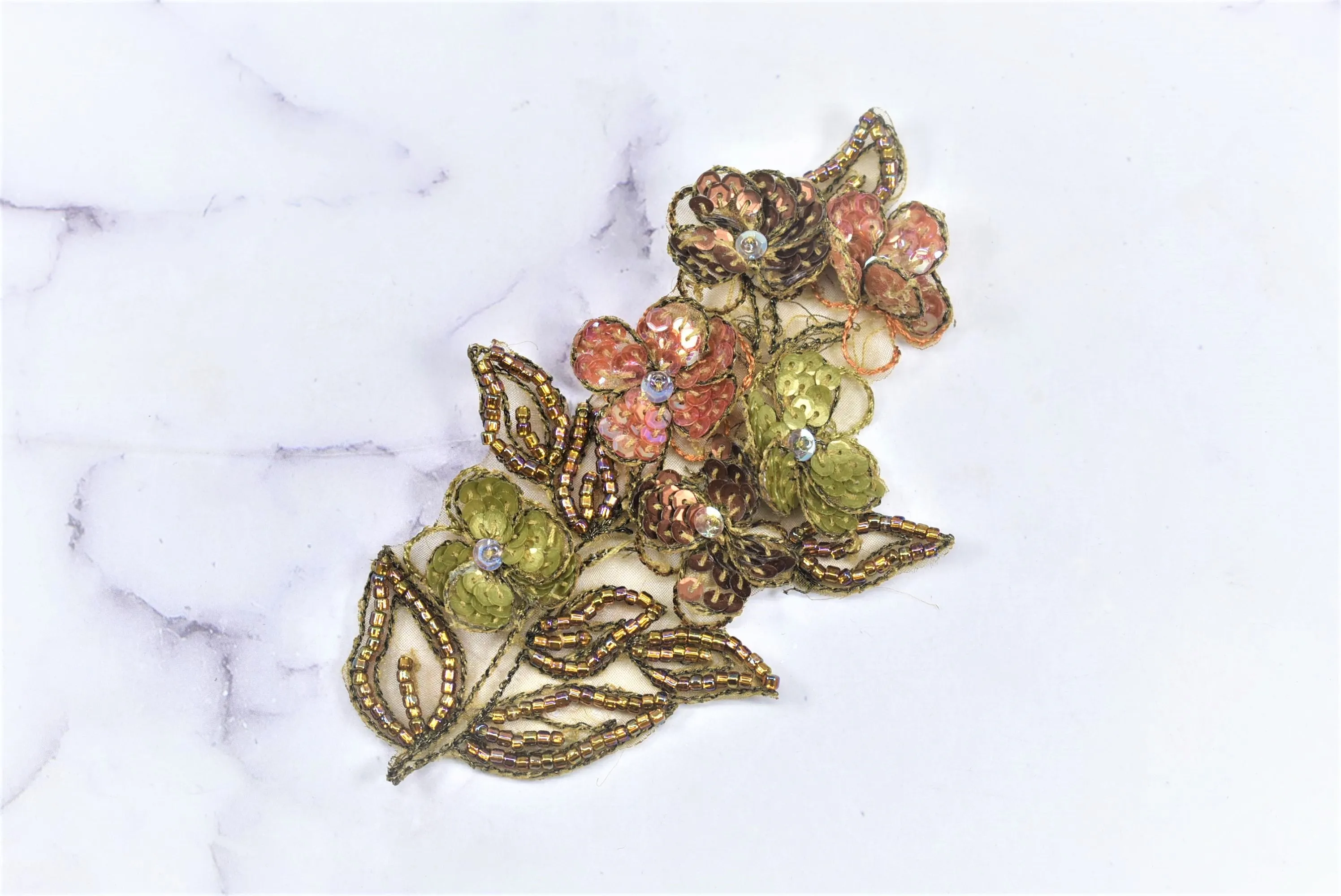 Beaded Floral Applique | Sew on Beaded Flower Applique | DIY Fashion Sewing