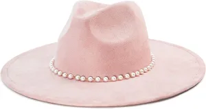 Big Wide Brim Fedora Hat for Women - Nashville Outfits Western Hats Women's Felt Panama Rancher Hat