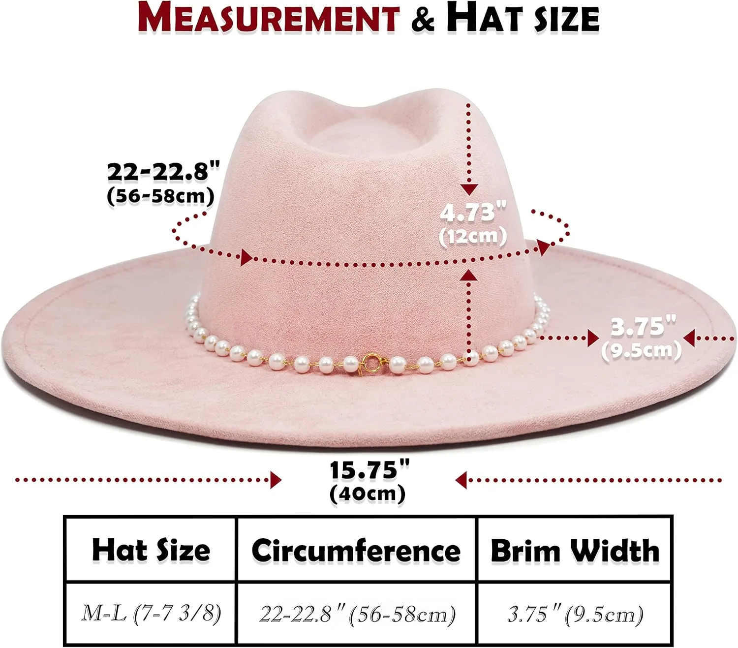 Big Wide Brim Fedora Hat for Women - Nashville Outfits Western Hats Women's Felt Panama Rancher Hat