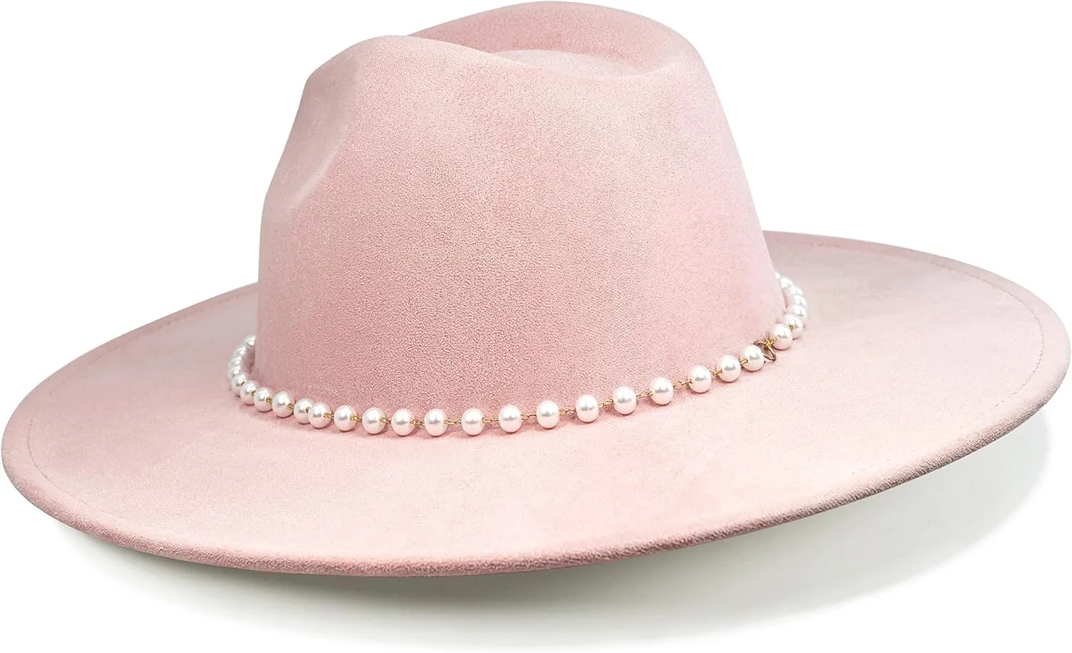 Big Wide Brim Fedora Hat for Women - Nashville Outfits Western Hats Women's Felt Panama Rancher Hat