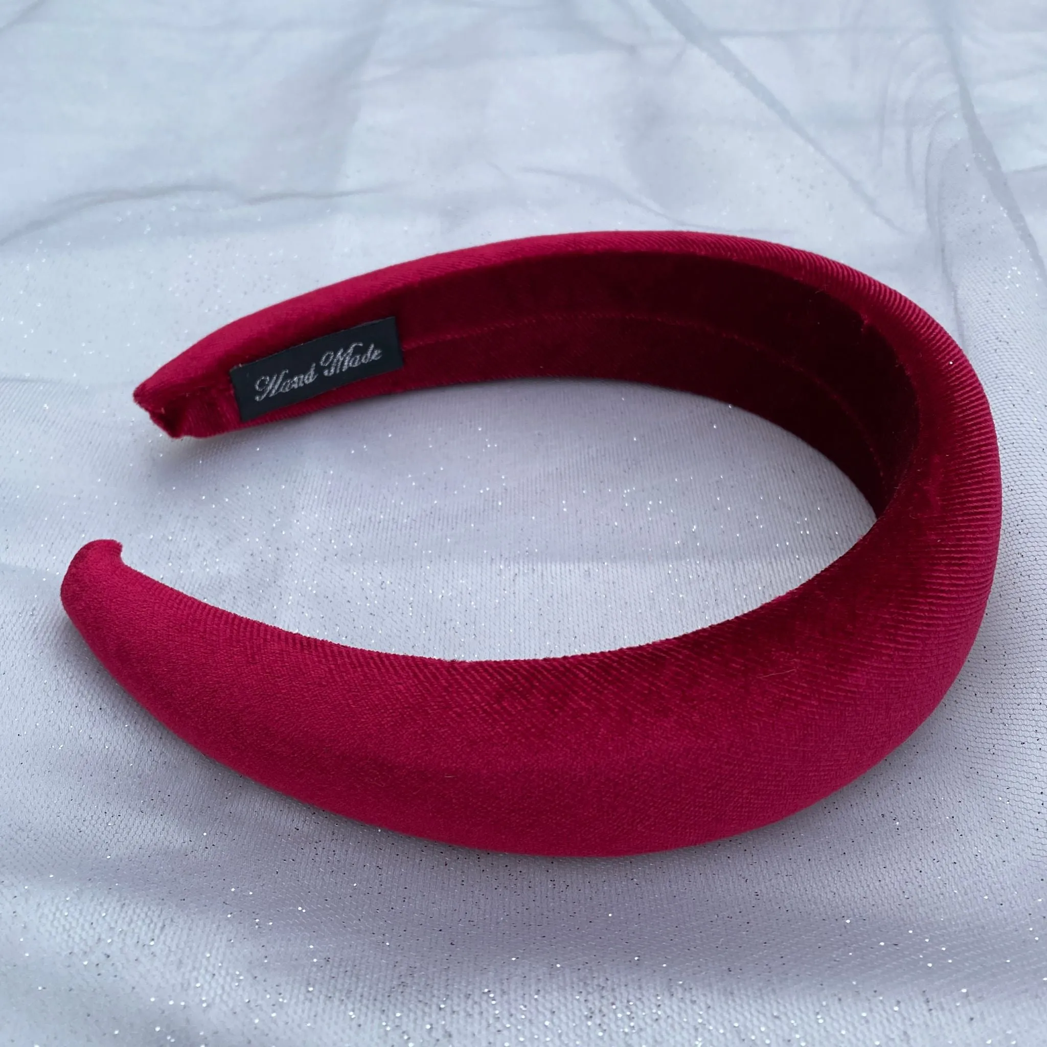 Burgundy Headband Dark Red Velvet Headband