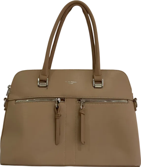 david jones Beige Camel Tote Handbag