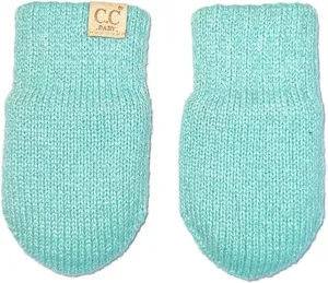 Funky Junque Baby Boy Mittens Newborn, Fleece Lined No Thumb Soft Double Layer Knit Gloves, Infant Mittens 0-9 Months