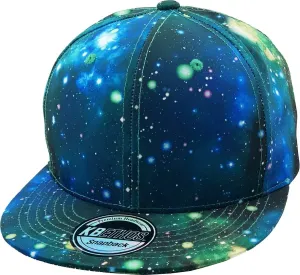 Galaxy Leaf Hologram Floral Aztec Bandana Print Brim Snapback Hat Baseball Cap
