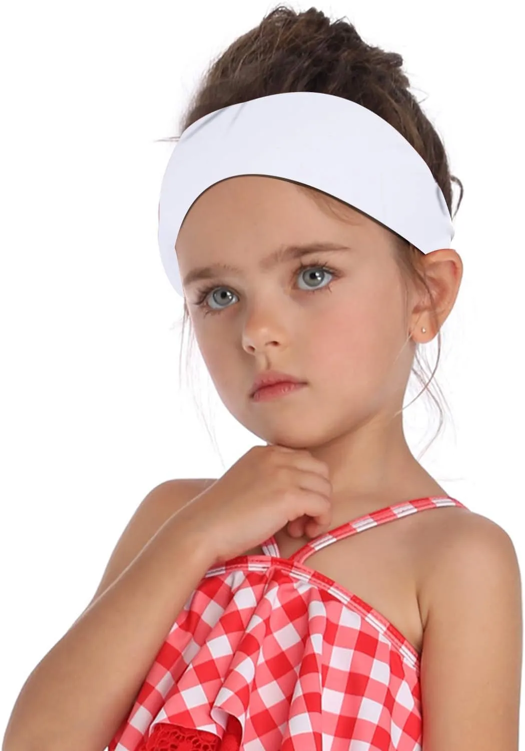 GNEGNI Sports Headbands for Kids, Sweatbands for Girls and Boys Moisture Wicking Elastic Hairband for Toddler Children and Teenagers-Available in 2 Size
