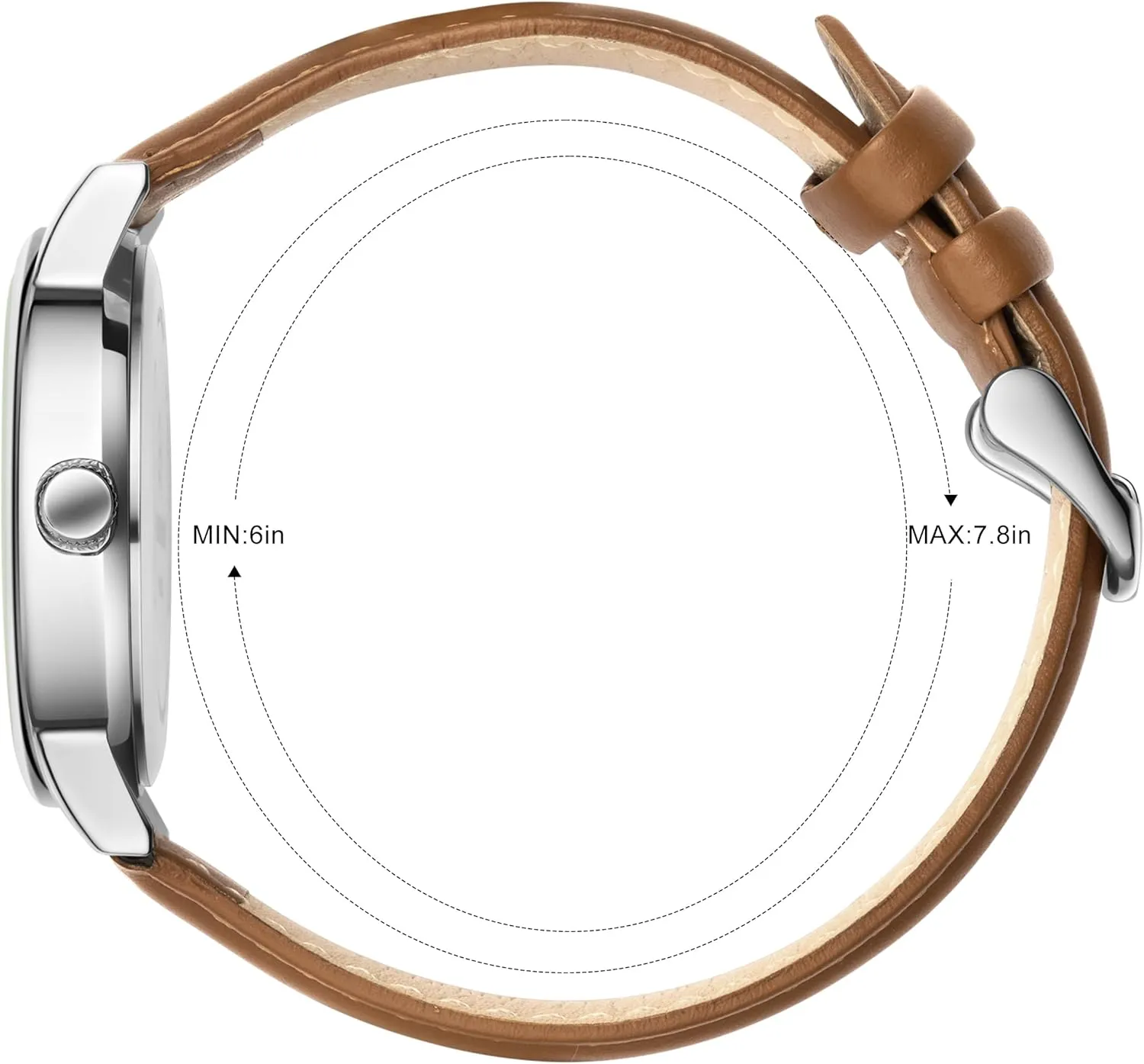 GOLDEN HOUR Mens Quartz Analog Easy to Read 38mm Watch