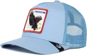 Goorin Bros. The Farm Adjustable Mesh Trucker Hat for Men and Women, Blue (Freedom Truckin), One Size