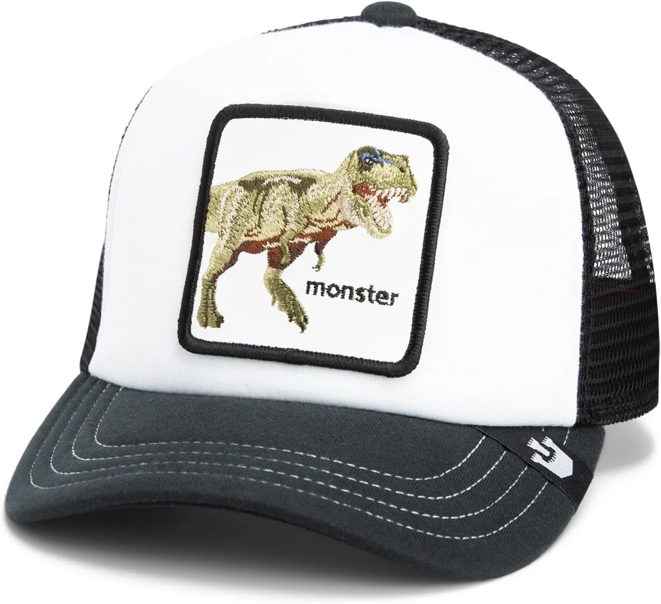 Goorin Bros. The Farm Unisex Kids Trucker Hat, Black (Dino Kiddo), One Size