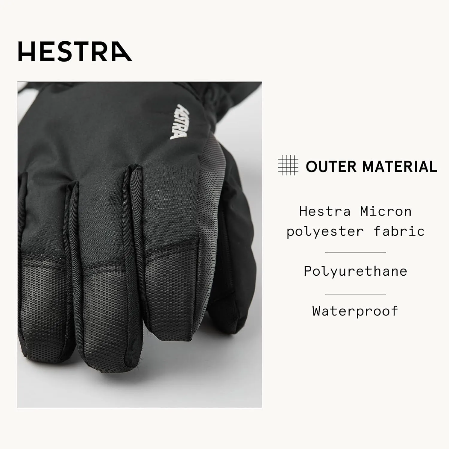Hestra Gauntlet CZone Junior Glove (Youth 4-14yrs) | Waterproof, Insulated Kids Gloves for Winter, Skiing, Snowboarding