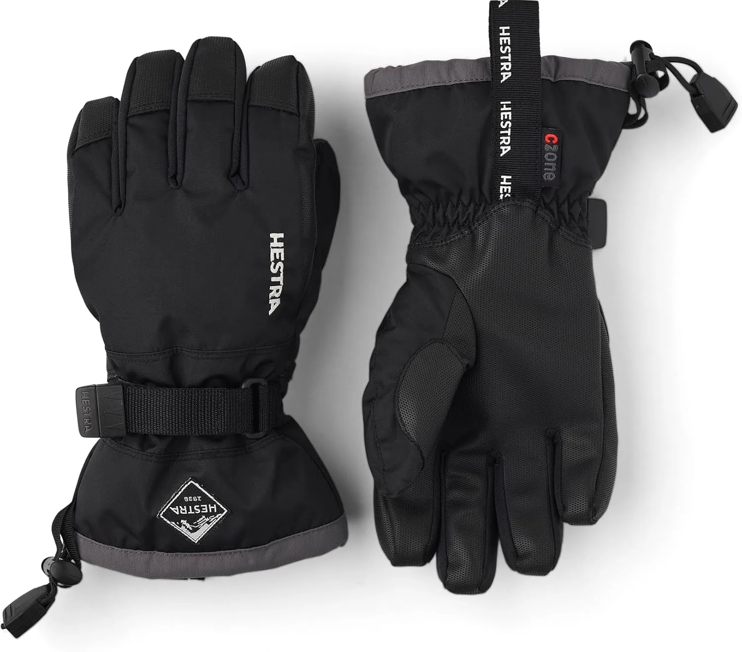 Hestra Gauntlet CZone Junior Glove (Youth 4-14yrs) | Waterproof, Insulated Kids Gloves for Winter, Skiing, Snowboarding