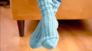 How to Knit Twisted Rib Socks
