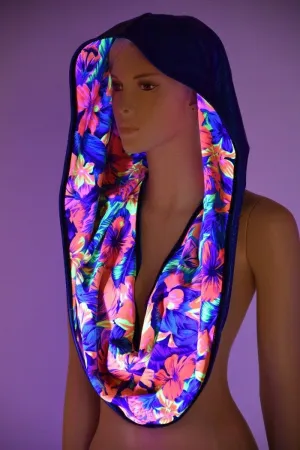 HUGE Tahitian& Blue Festival Hood