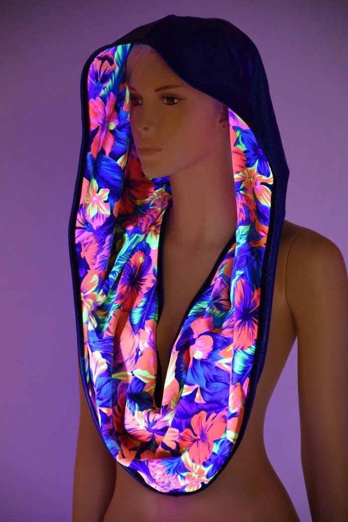 HUGE Tahitian& Blue Festival Hood