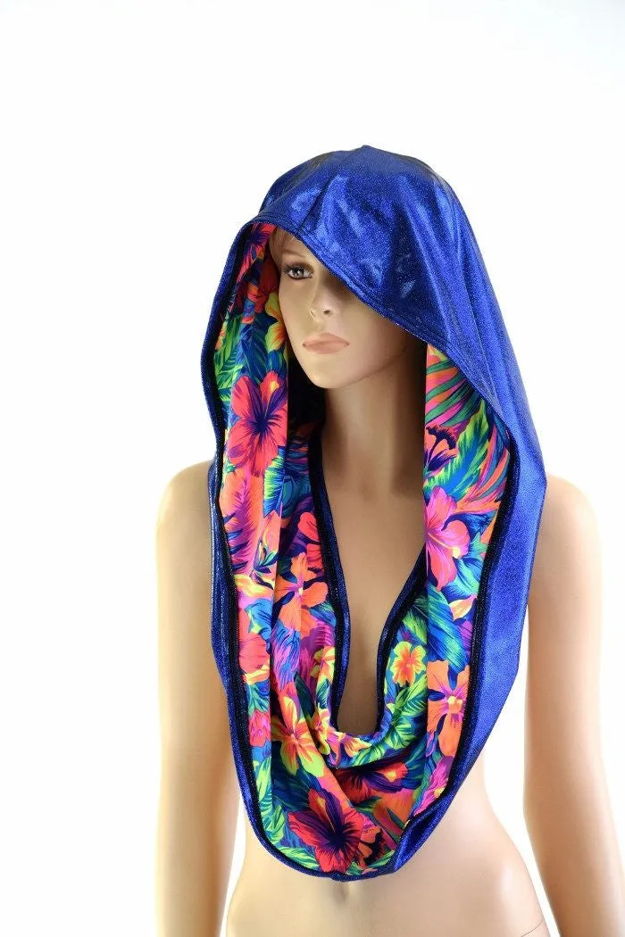 HUGE Tahitian& Blue Festival Hood
