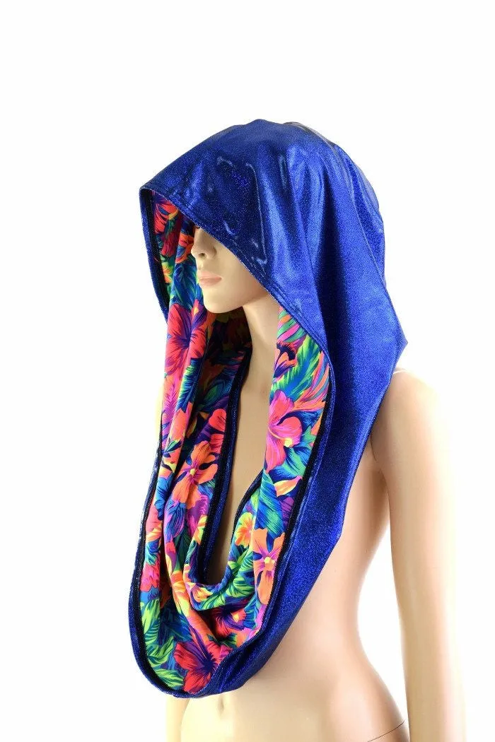 HUGE Tahitian& Blue Festival Hood