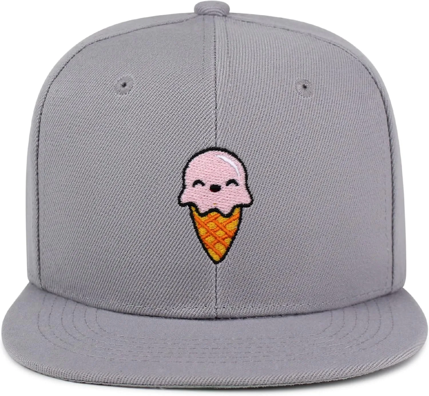 Ice Cream Hip-Hop Snapback Hat Embroidered Baseball Cap Summer
