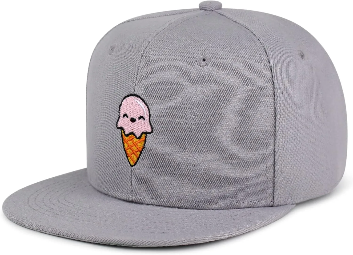 Ice Cream Hip-Hop Snapback Hat Embroidered Baseball Cap Summer