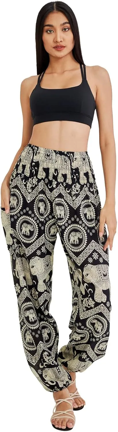 Joob Joob Boho Pants for Women - Hippie Harem Pants Women - Womens Yoga Pants  Comfy Bohemian Flowy Hippie Clothes