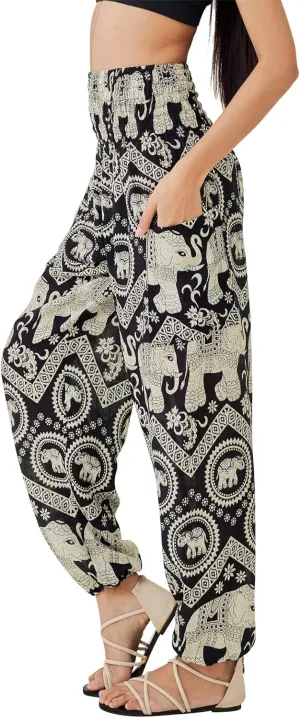 Joob Joob Boho Pants for Women - Hippie Harem Pants Women - Womens Yoga Pants  Comfy Bohemian Flowy Hippie Clothes