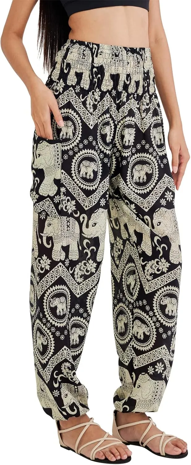 Joob Joob Boho Pants for Women - Hippie Harem Pants Women - Womens Yoga Pants  Comfy Bohemian Flowy Hippie Clothes