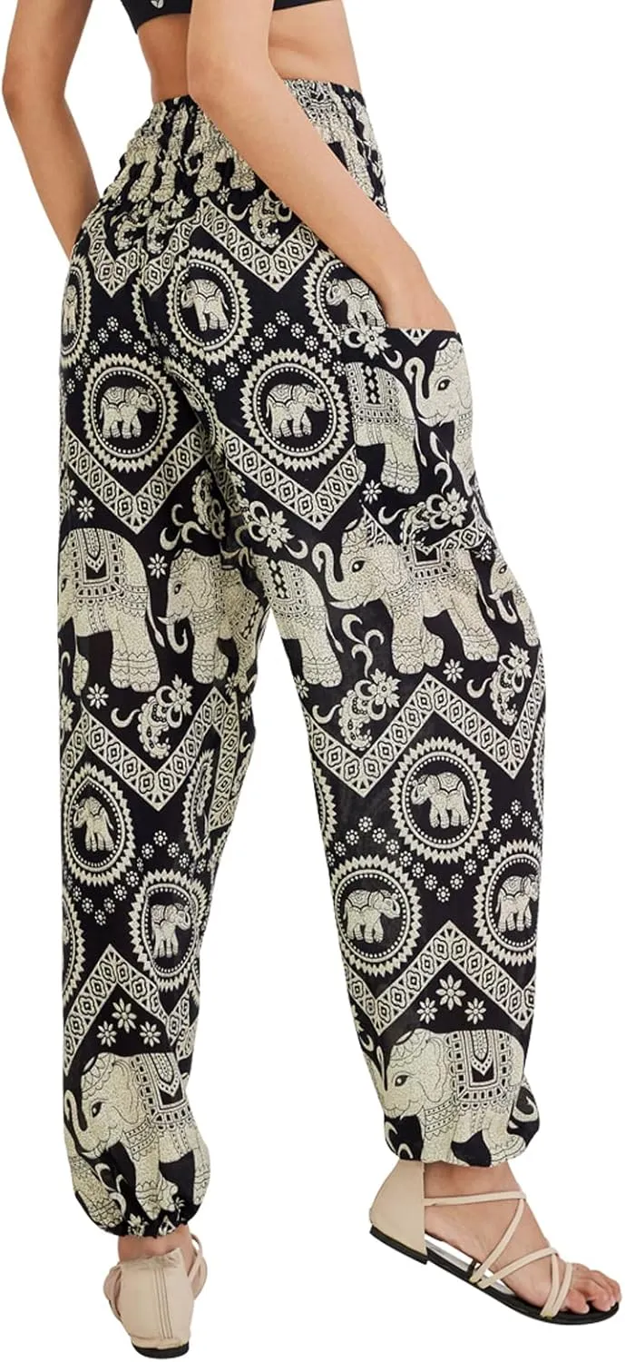 Joob Joob Boho Pants for Women - Hippie Harem Pants Women - Womens Yoga Pants  Comfy Bohemian Flowy Hippie Clothes