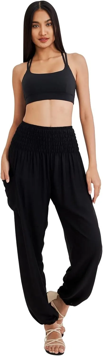 Joob Joob Boho Pants for Women - Hippie Harem Pants Women - Womens Yoga Pants  Comfy Bohemian Flowy Hippie Clothes