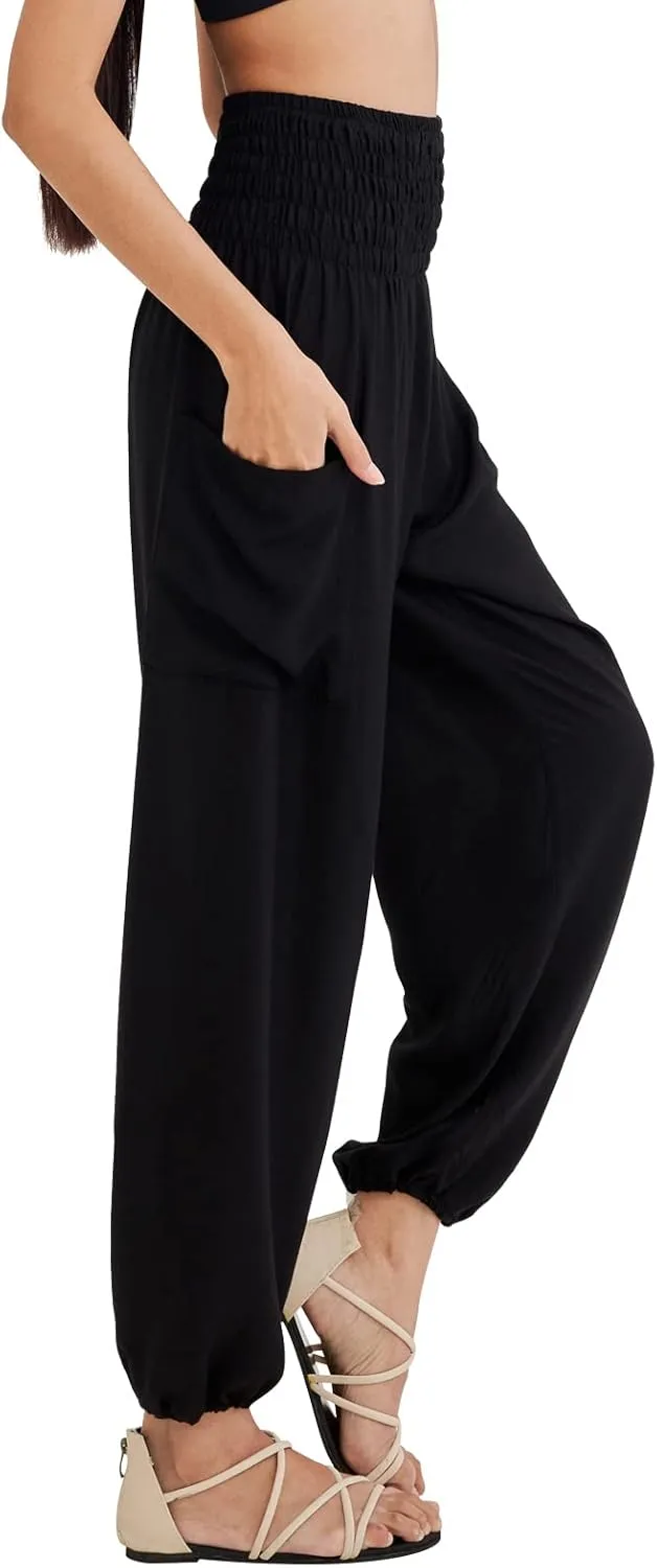 Joob Joob Boho Pants for Women - Hippie Harem Pants Women - Womens Yoga Pants  Comfy Bohemian Flowy Hippie Clothes