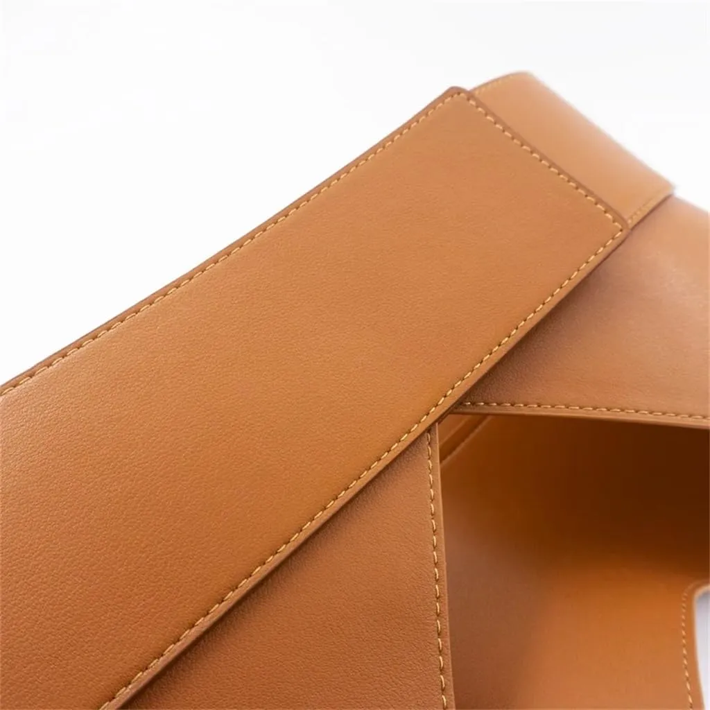 JSEIAJB Corseted Wide Waistband Leather Women's Wide Belt