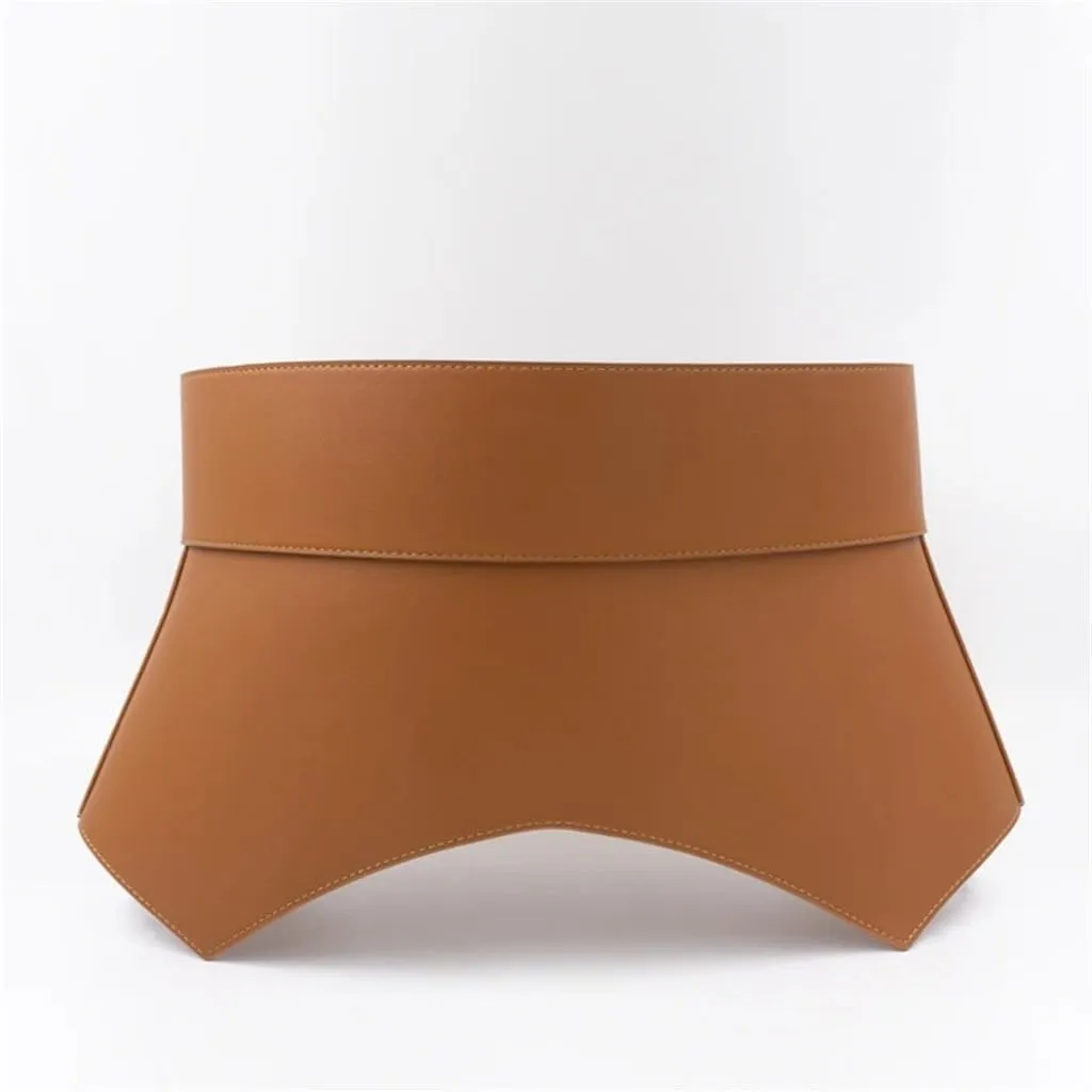 JSEIAJB Corseted Wide Waistband Leather Women's Wide Belt