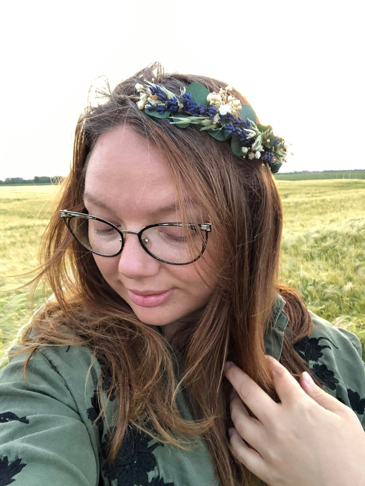 Lavender flower crown for mummy and daughter Bridal hair crown Flower hair accessories Mother and daughter wreath Children's hair wreath
