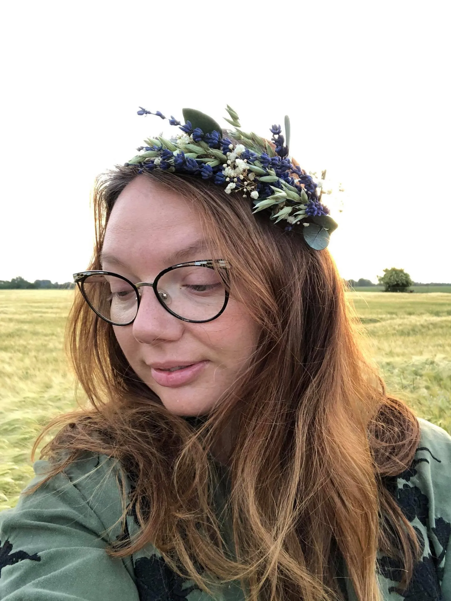 Lavender flower crown for mummy and daughter Bridal hair crown Flower hair accessories Mother and daughter wreath Children's hair wreath