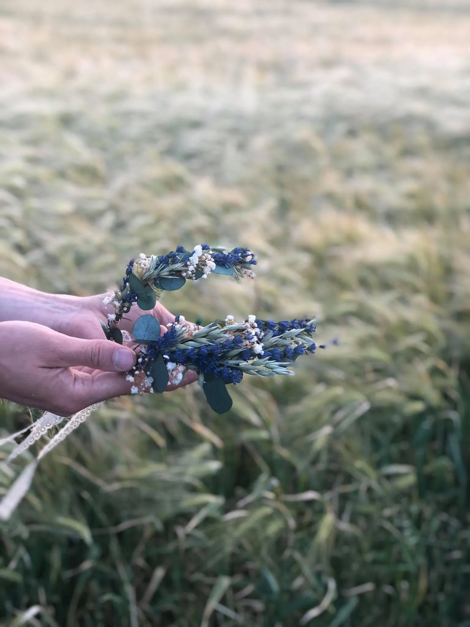 Lavender flower crown for mummy and daughter Bridal hair crown Flower hair accessories Mother and daughter wreath Children's hair wreath