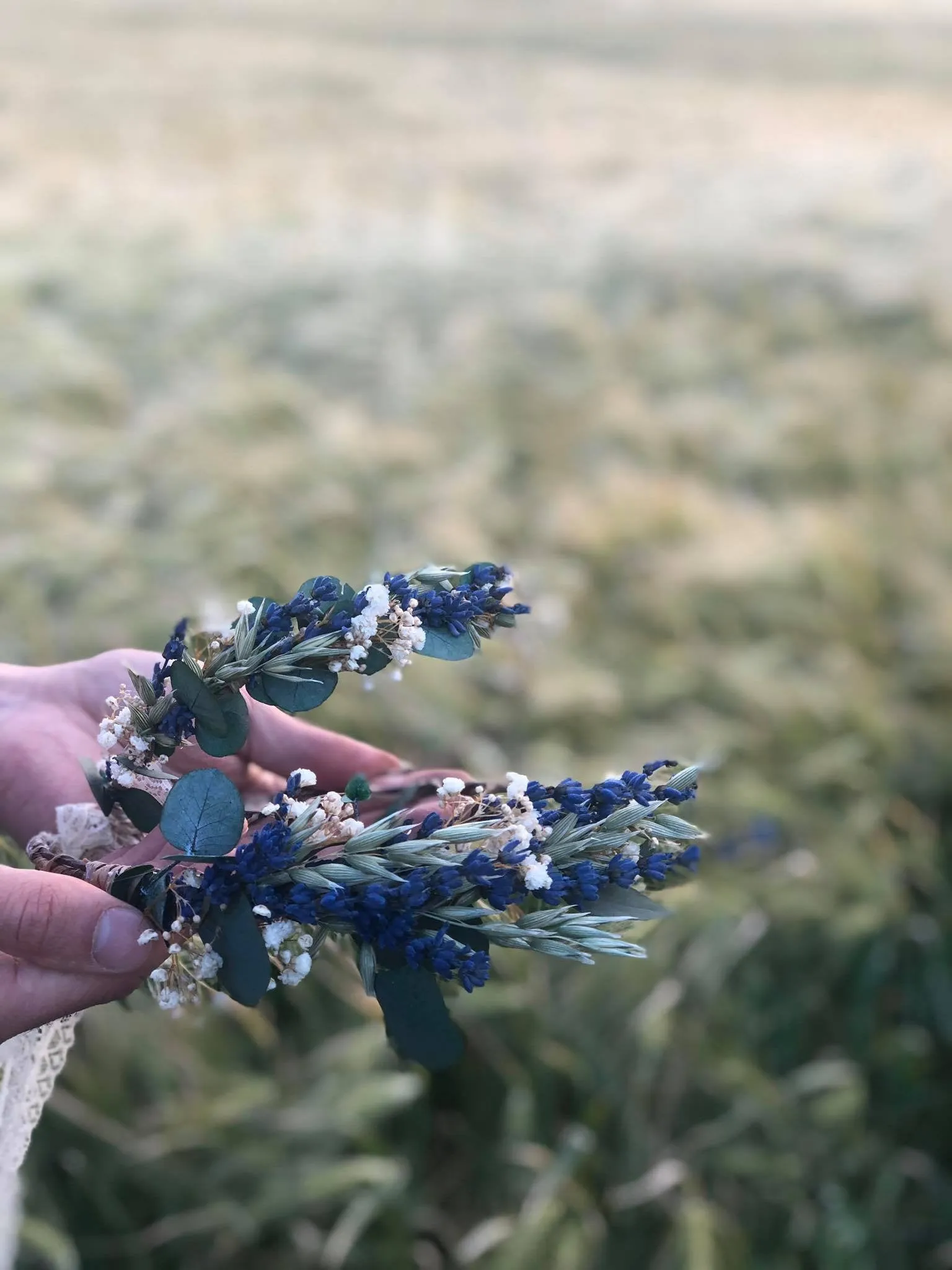 Lavender flower crown for mummy and daughter Bridal hair crown Flower hair accessories Mother and daughter wreath Children's hair wreath