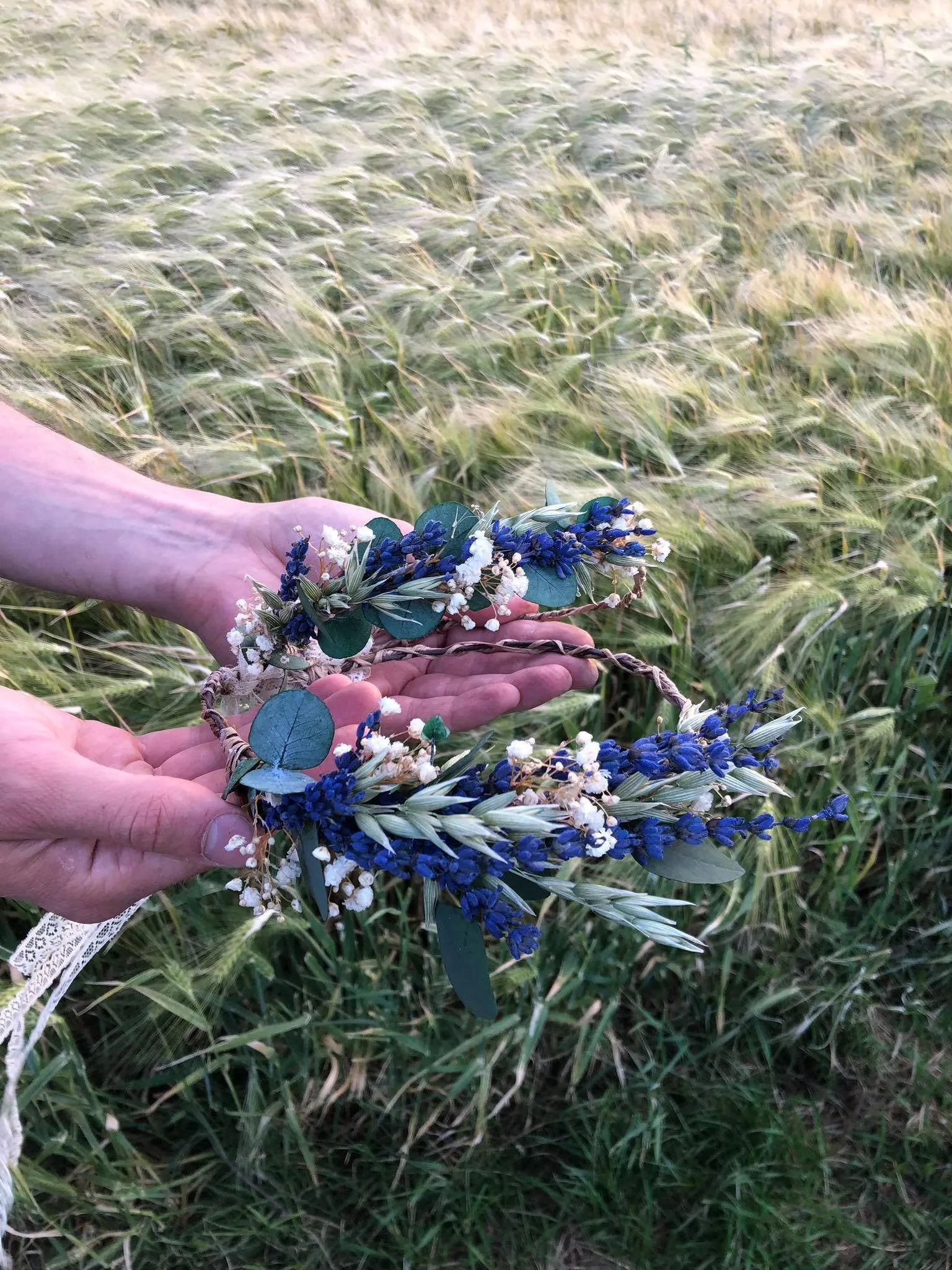 Lavender flower crown for mummy and daughter Bridal hair crown Flower hair accessories Mother and daughter wreath Children's hair wreath