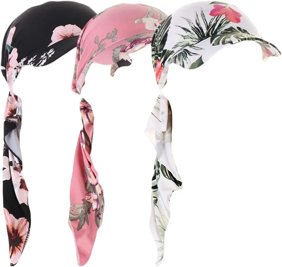 Long Pretied Head Scarves for Women Bandana Turban Hat Chemo Cancer Headscarf Headwraps Headwear for women