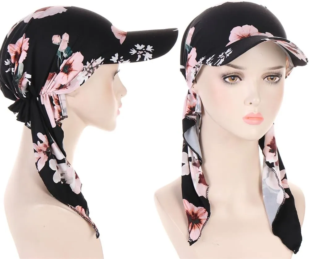 Long Pretied Head Scarves for Women Bandana Turban Hat Chemo Cancer Headscarf Headwraps Headwear for women