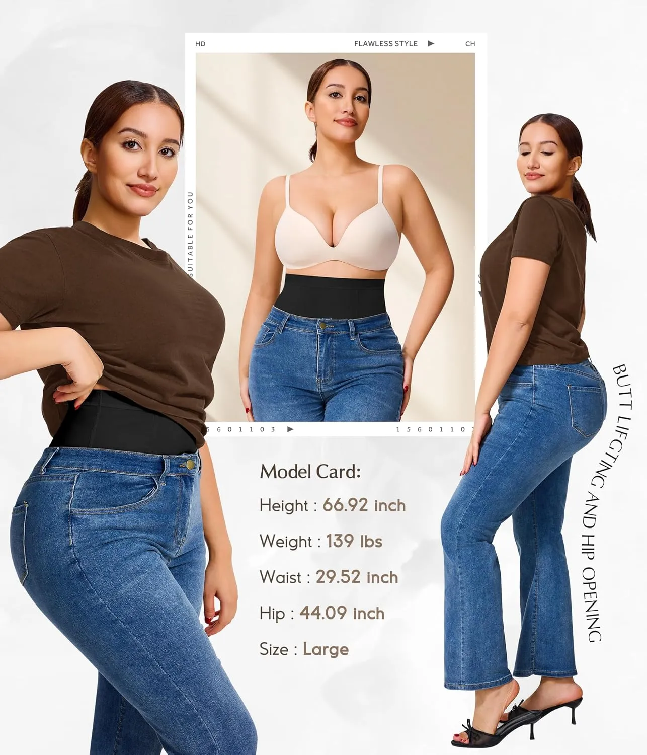 MERYOSZ Shapewear Shorts Tummy Control Underwear Butt Lifting Panties Shapewear High Waisted Faja Body Shaper Girdle