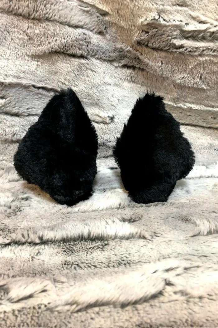 Minky Faux Fur Clip-on Ears