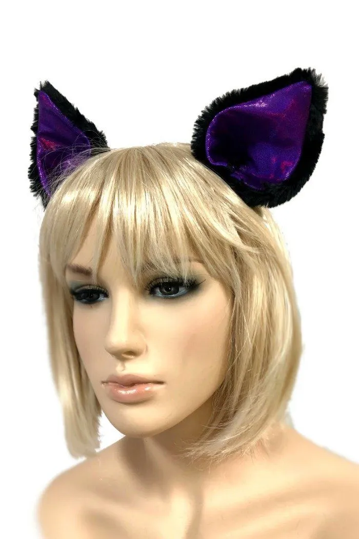 Minky Faux Fur Clip-on Ears