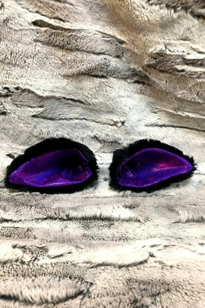 Minky Faux Fur Clip-on Ears