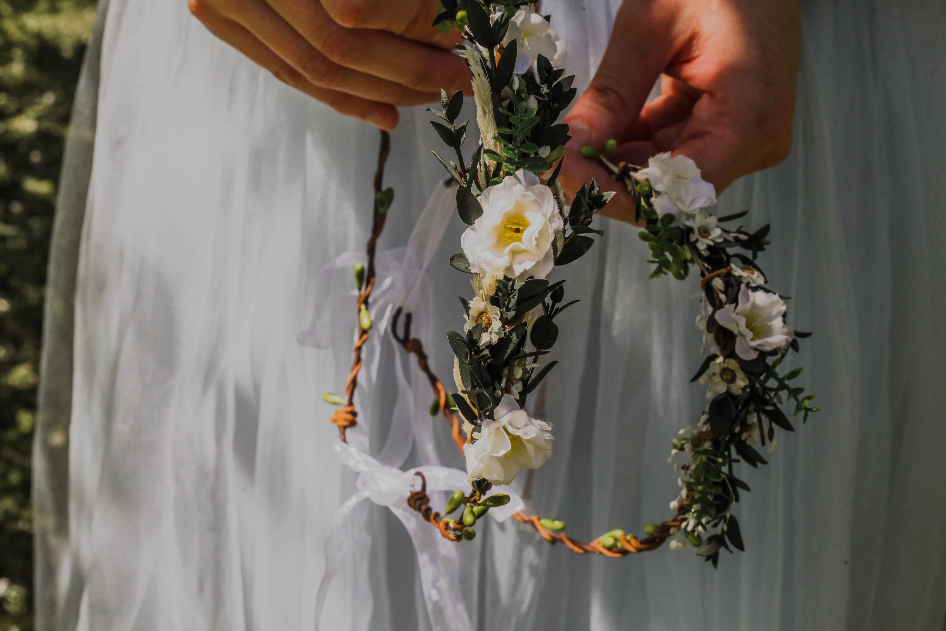 Mommy and me flower crowns Matching set of hair wreaths for mum and daughter Family photoshoot Flower girl wreath Bridal greenery wreath