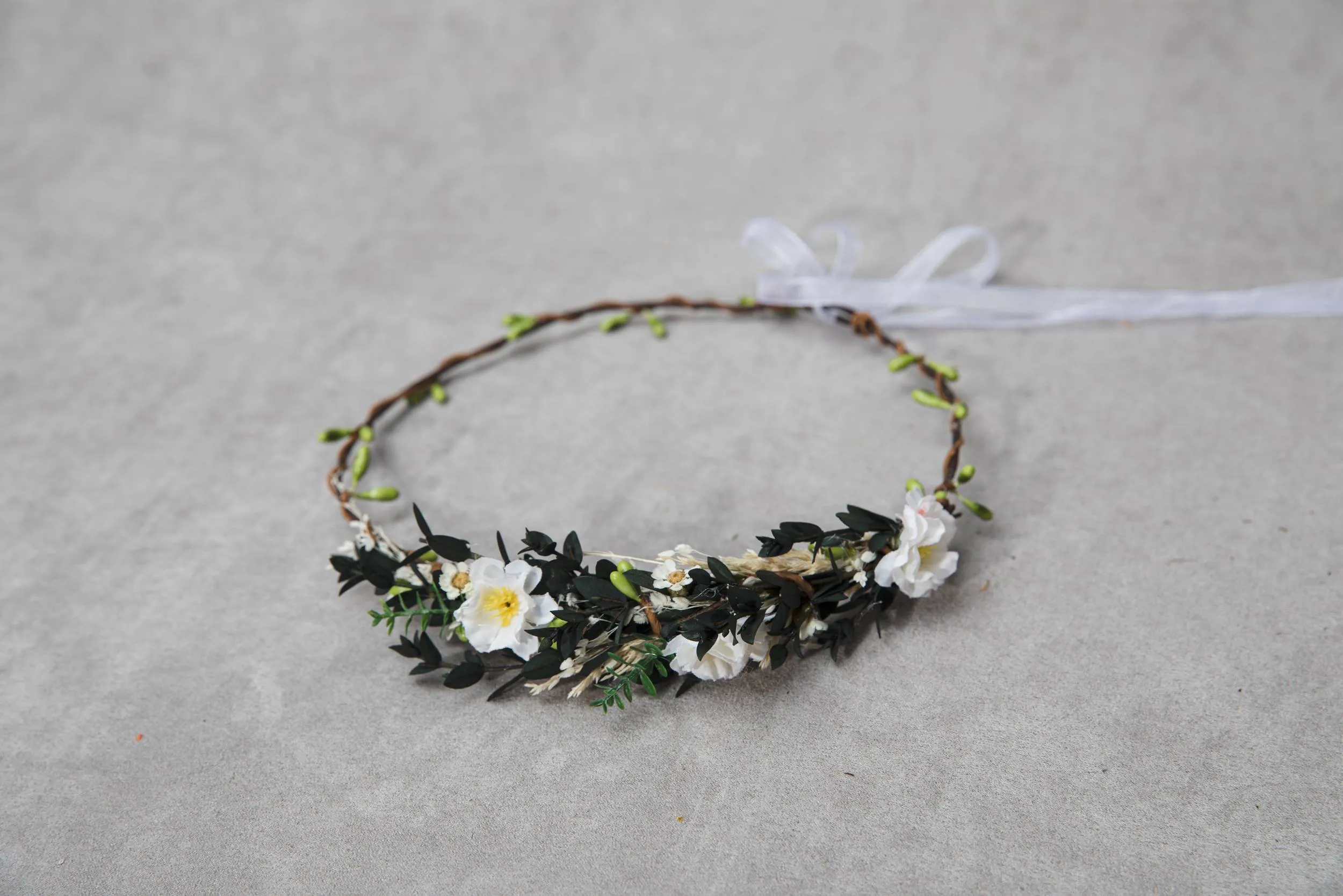 Mommy and me flower crowns Matching set of hair wreaths for mum and daughter Family photoshoot Flower girl wreath Bridal greenery wreath