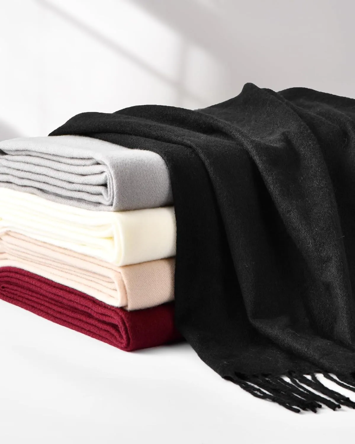 Premillow Scarfs for Women, Winter Scarf, Classic Pashmina Shawls and Wraps, Cashmere Feel Scarfs for Women, Long Scarves