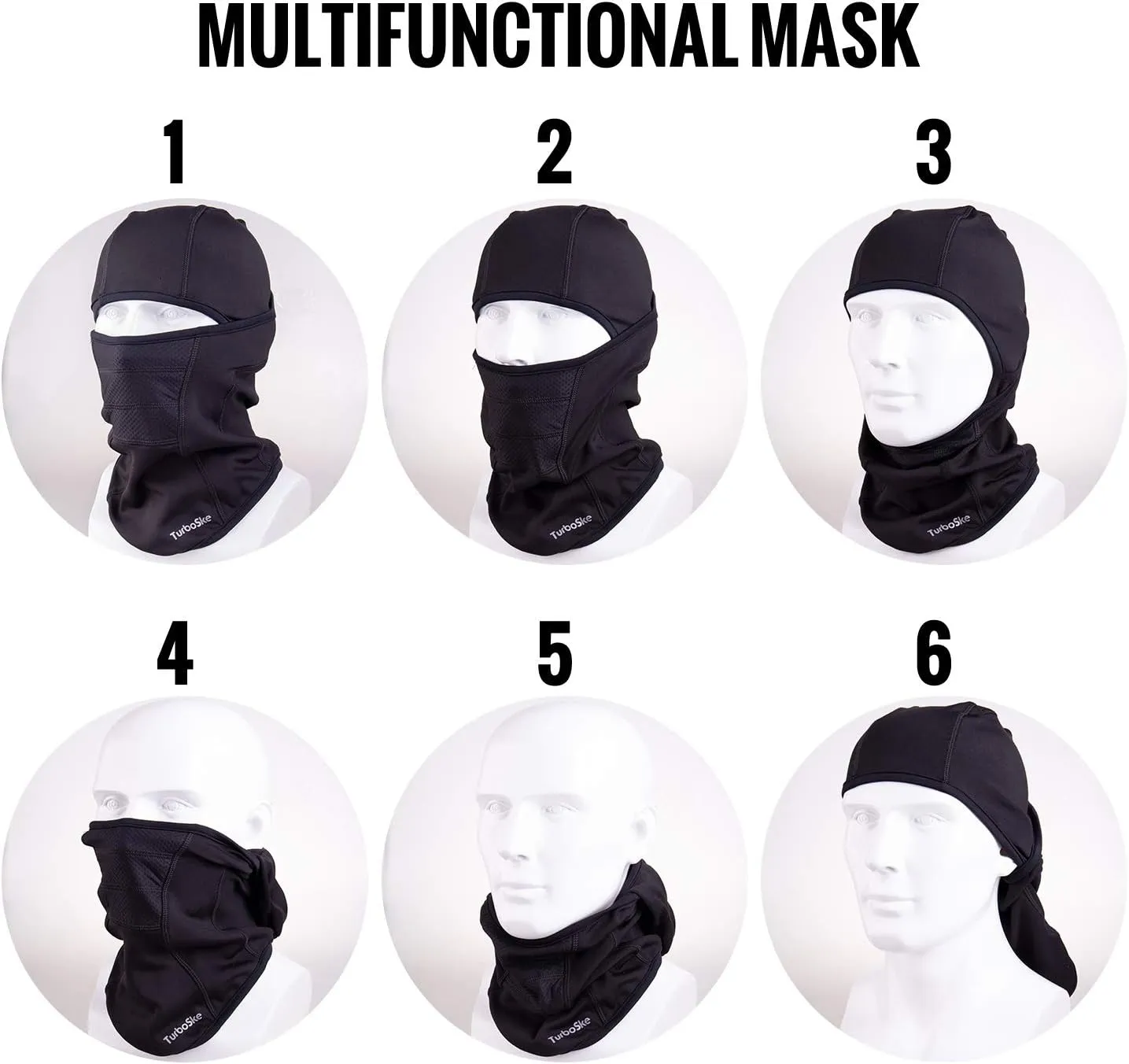 Ski Mask - Balaclava face Mask Wind Water Resistant for Cold Weather