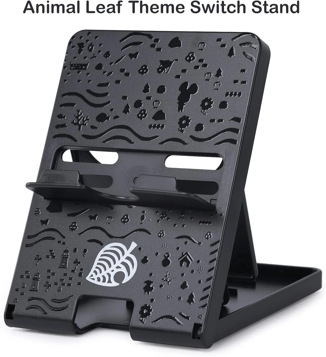 Tscope Switch Stand - Adjustable Lite Compact Portable Foldable Holder for Nintendo Switch Accessories (Black)