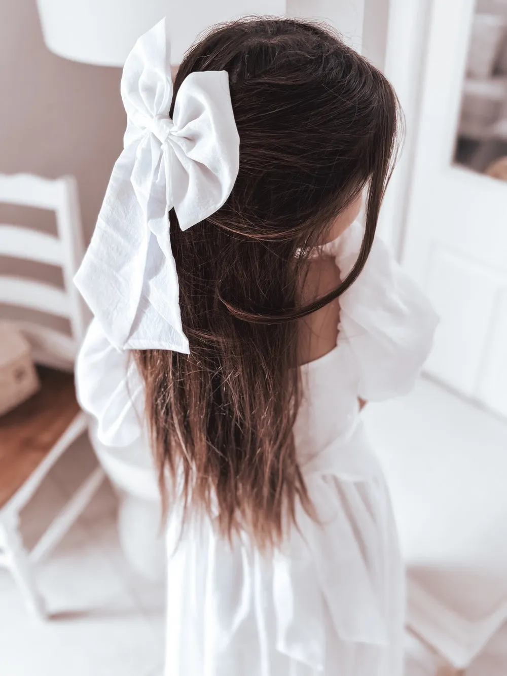 White Elegance Sailor Bow