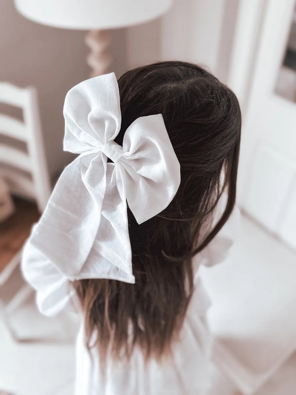 White Elegance Sailor Bow