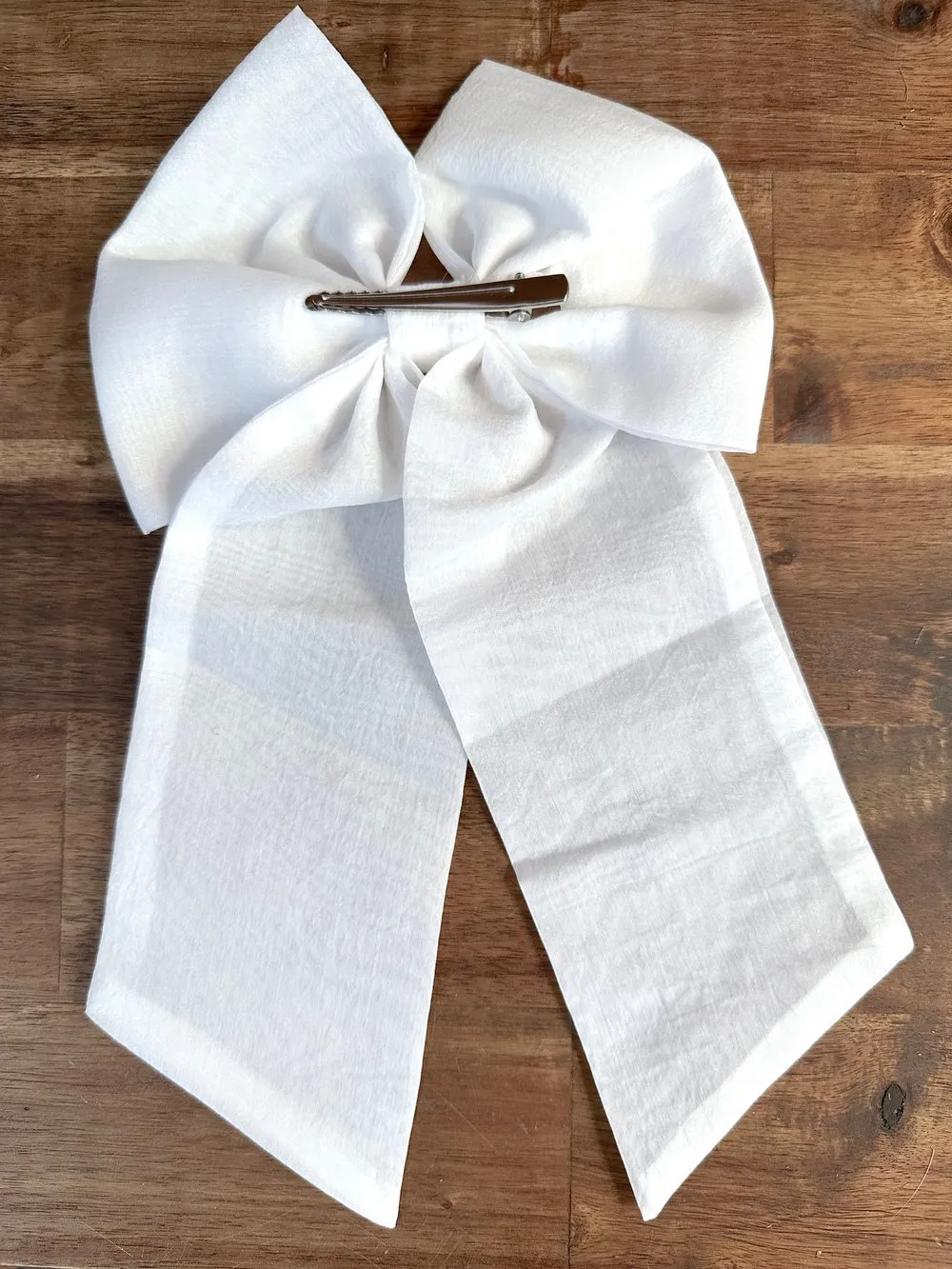 White Elegance Sailor Bow